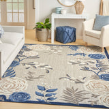 nourison aloha alh32 blue grey rug