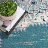 nourison passion psn03 turquoise grey rug