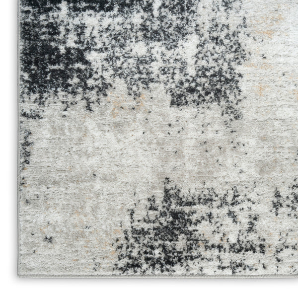 nourison dekor dek07 grey charcoal rug
