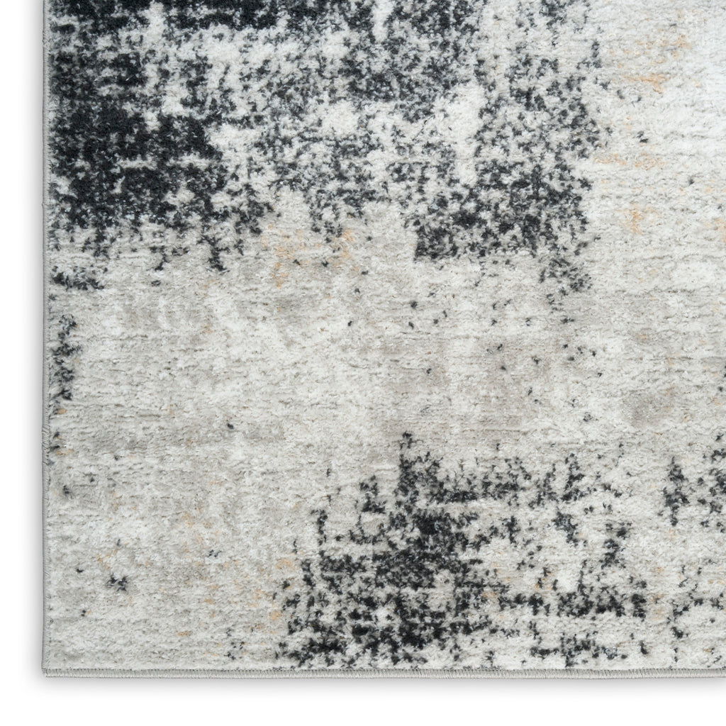 nourison dekor dek07 grey charcoal rug