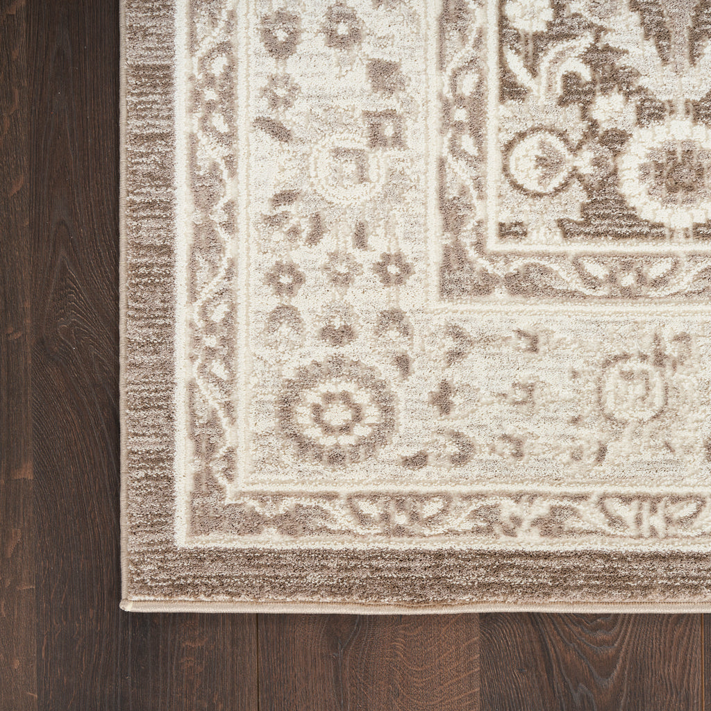 nourison eco cycle ecy04 ivory mocha rug