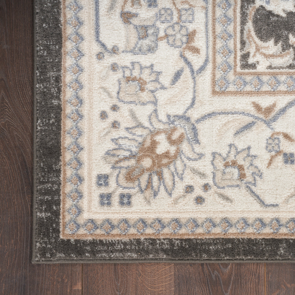 nourison serenity home srh02 ivory grey blue rug
