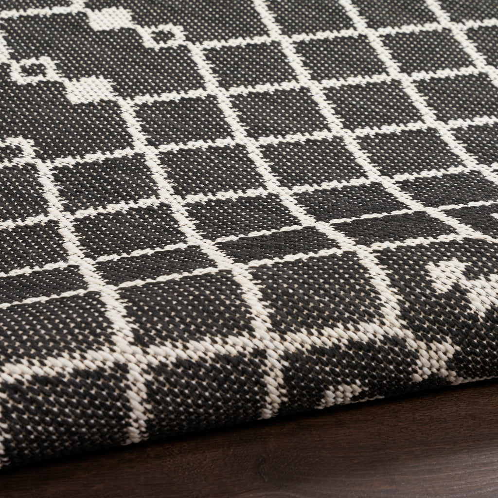 nourison positano pos02 black rug