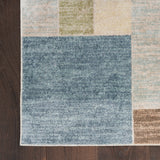 nourison astra machine washable asw09 blue green multi rug