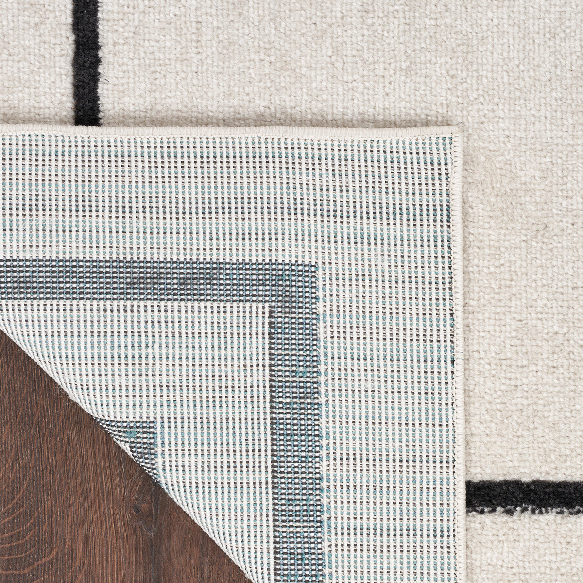 nourison nourison essentials nre02 ivory black rug