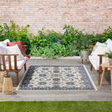 nourison nourison essentials nre05 ivory blue rug