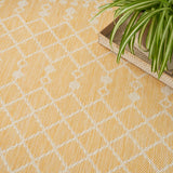 nourison positano pos02 yellow rug