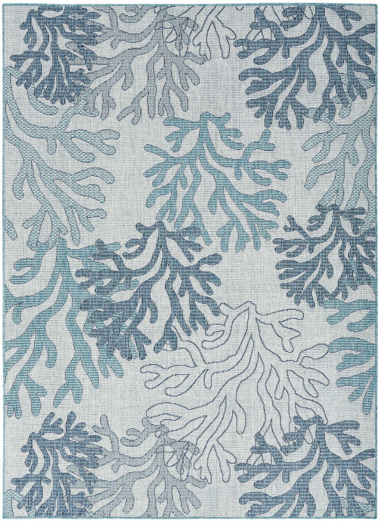 nourison garden oasis goa05 blue rug