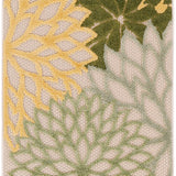 nourison aloha alh05 green multicolor rug