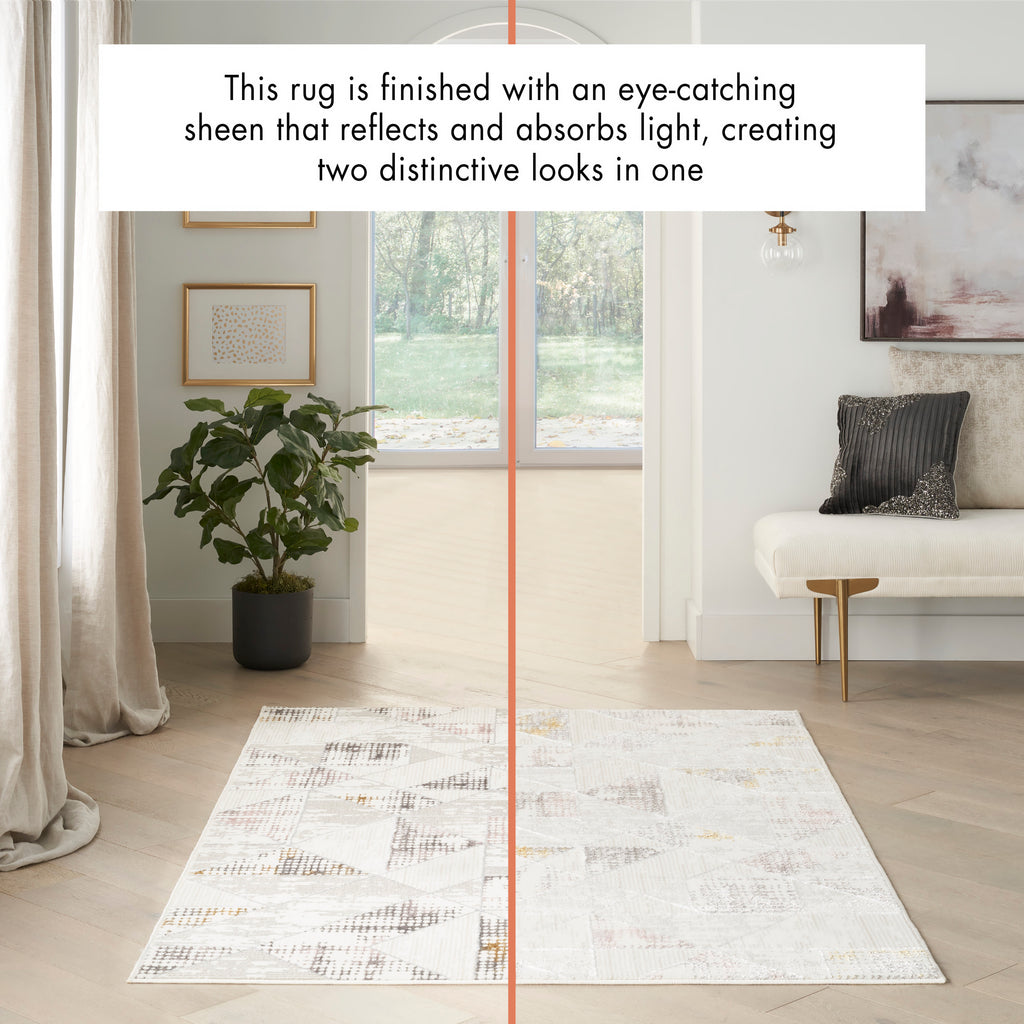 nourison glitz glz04 ivory multi rug