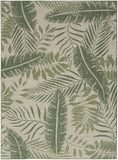 nourison garden oasis goa02 ivory green rug