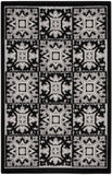 nourison aloha alh34 black white rug