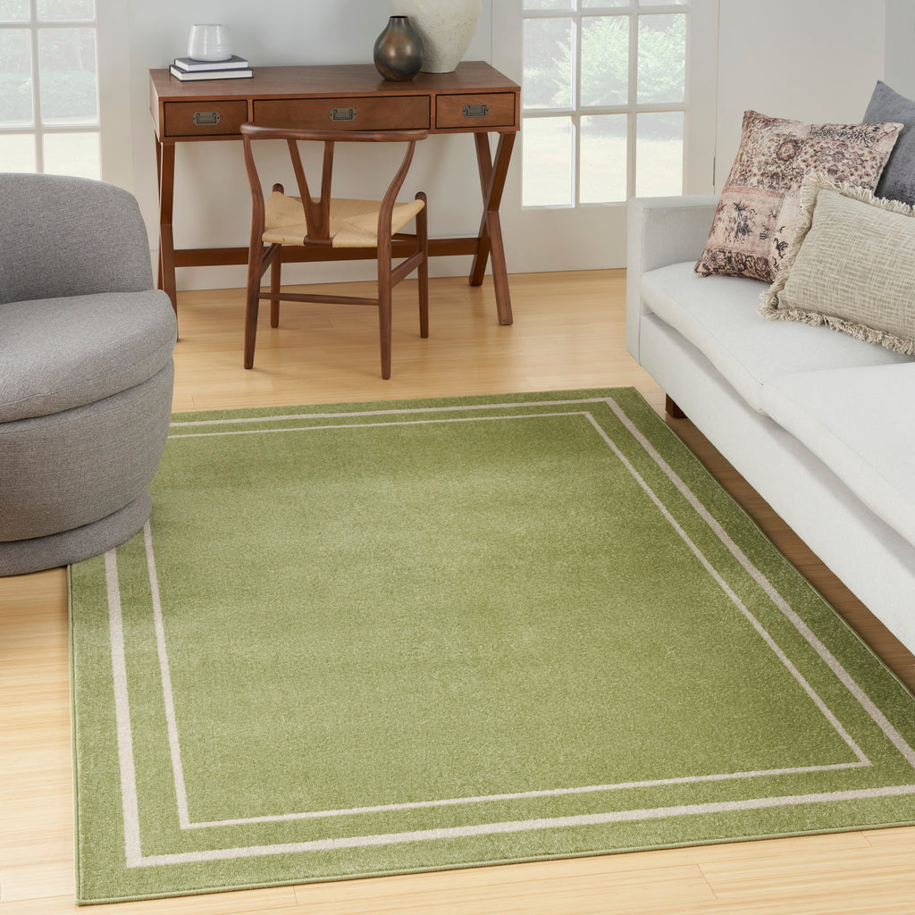 nourison nourison essentials nre02 green ivory rug