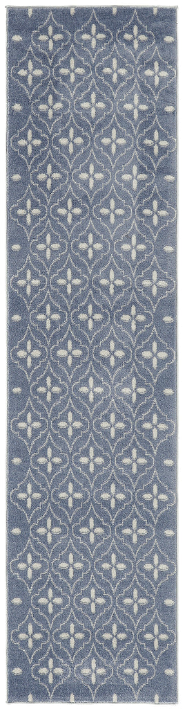 nourison nourison essentials nre04 blue ivory rug