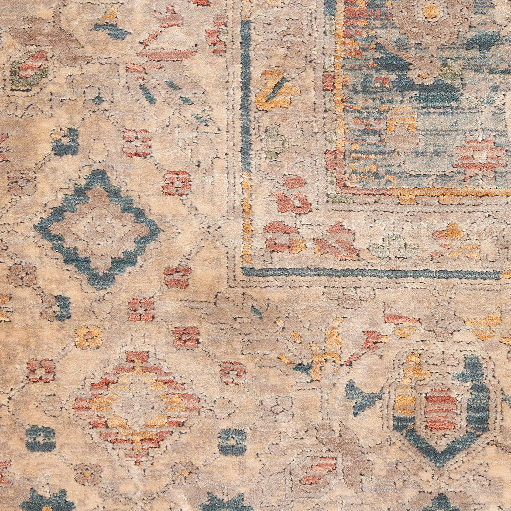 nourison luxurious lrs03 ivory blue rug