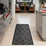 nourison versatile nrv01 charcoal black rug