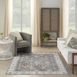 nourison astra machine washable asw16 ivory multicolor rug