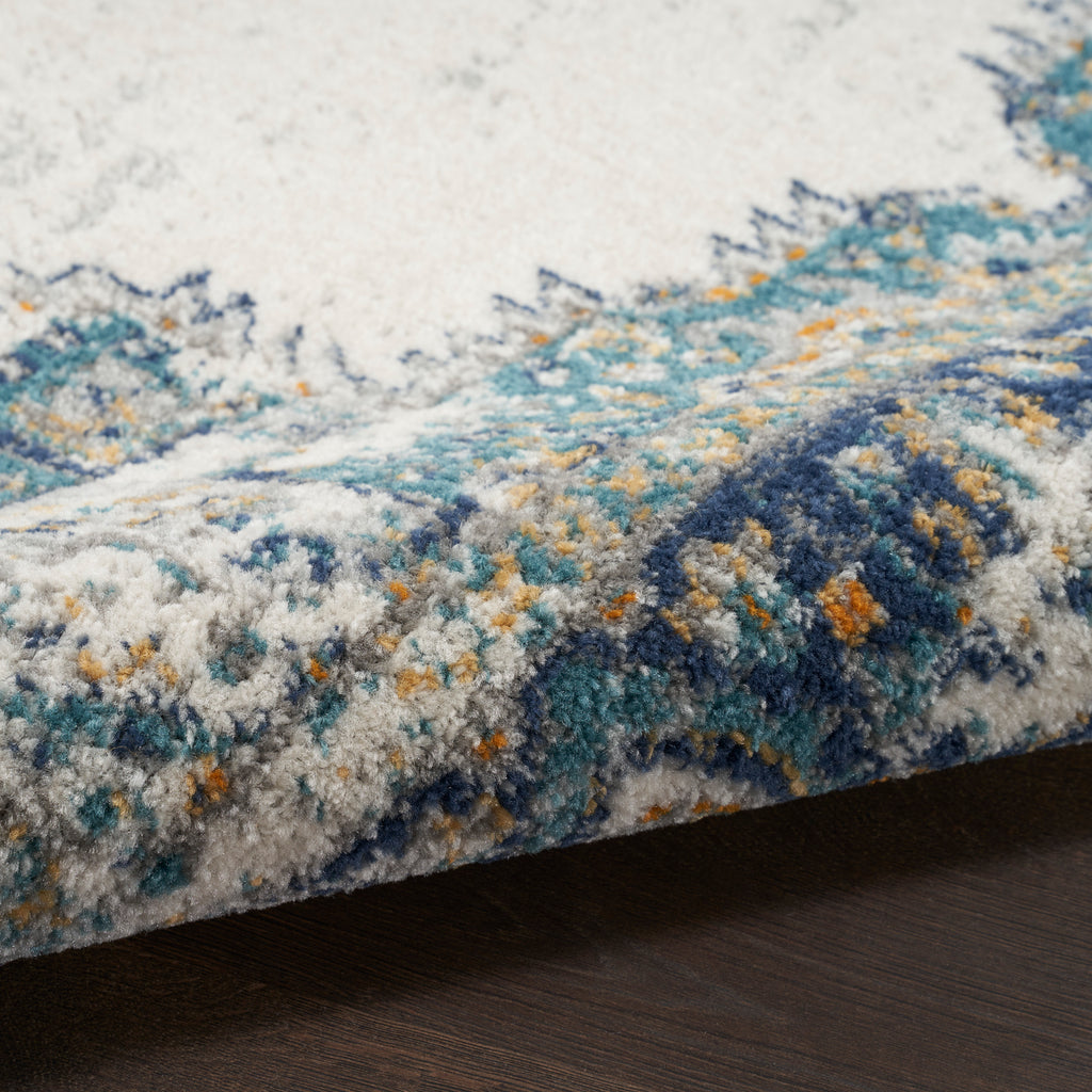 nourison passion psn03 ivory grey blue rug