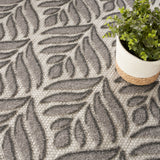 nourison aloha alh35 charcoal rug