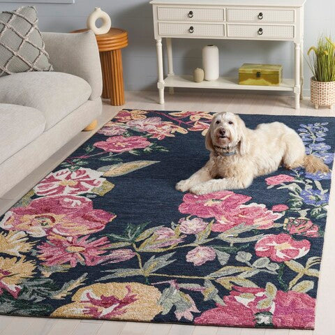 safavieh clearance jardin jar475n navy rug
