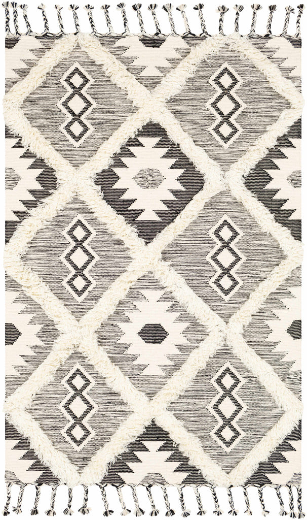 Hauteloom Jarales JARA Black Woven/Flatwoven Wool Rug