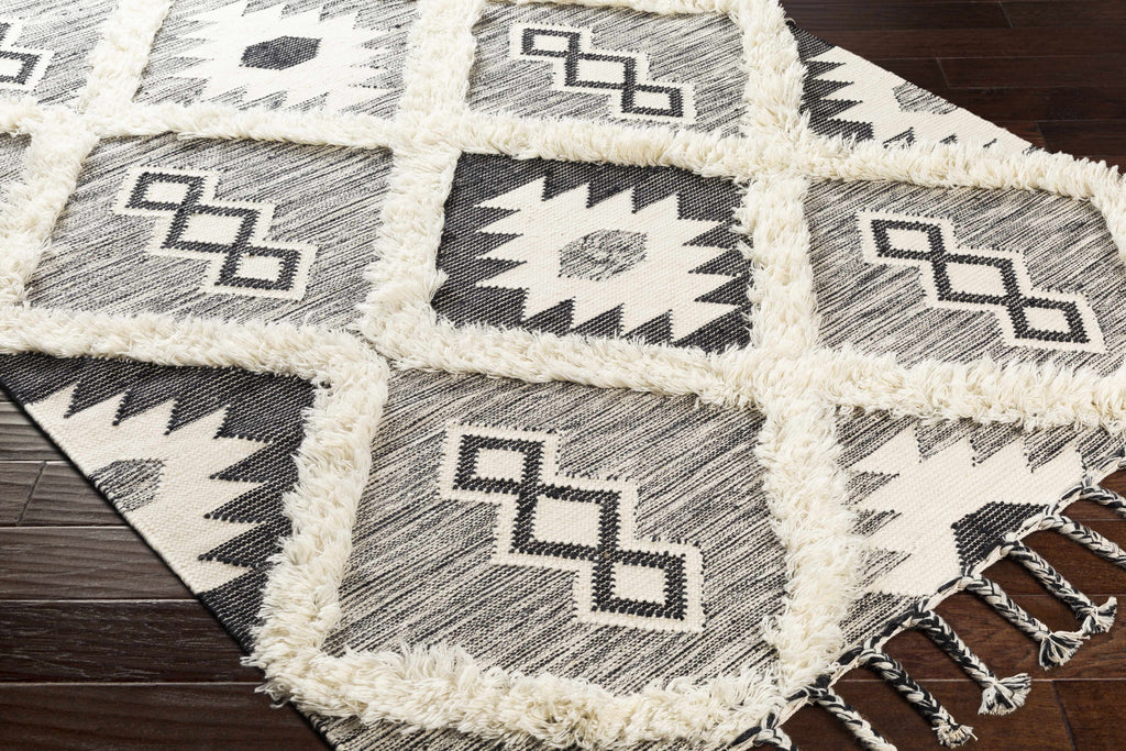 Hauteloom Jarales JARA Black Woven/Flatwoven Wool Rug