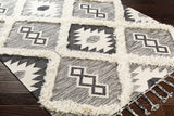 Hauteloom Jarales JARA Black Woven/Flatwoven Wool Rug