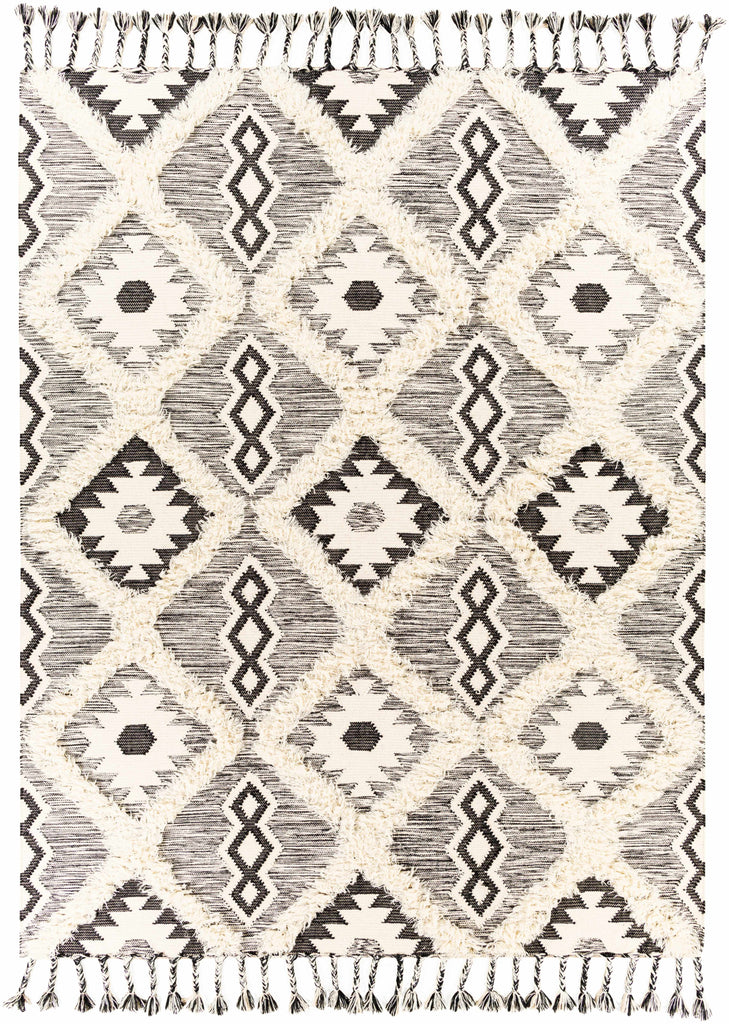 Hauteloom Jarales JARA Black Woven/Flatwoven Wool Rug
