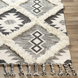 Hauteloom Jarales JARA Black Woven/Flatwoven Wool Rug
