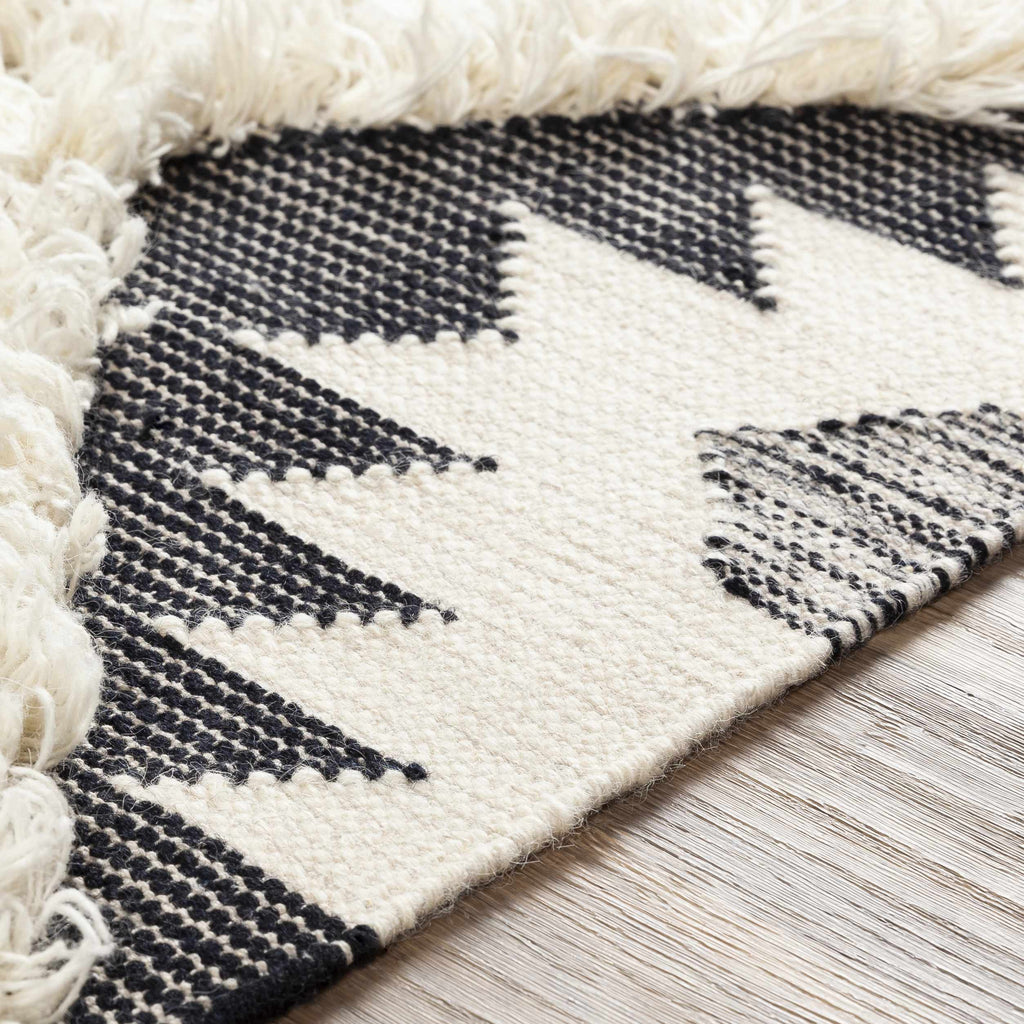 Hauteloom Jarales JARA Black Woven/Flatwoven Wool Rug