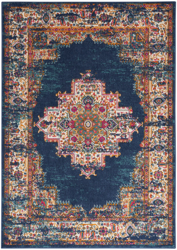 nourison passion psn03 navy rug