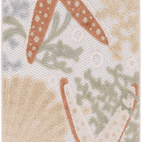 nourison aloha alh24 ivory multicolor rug