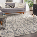 nourison silk shadows sha19 ivory grey rug