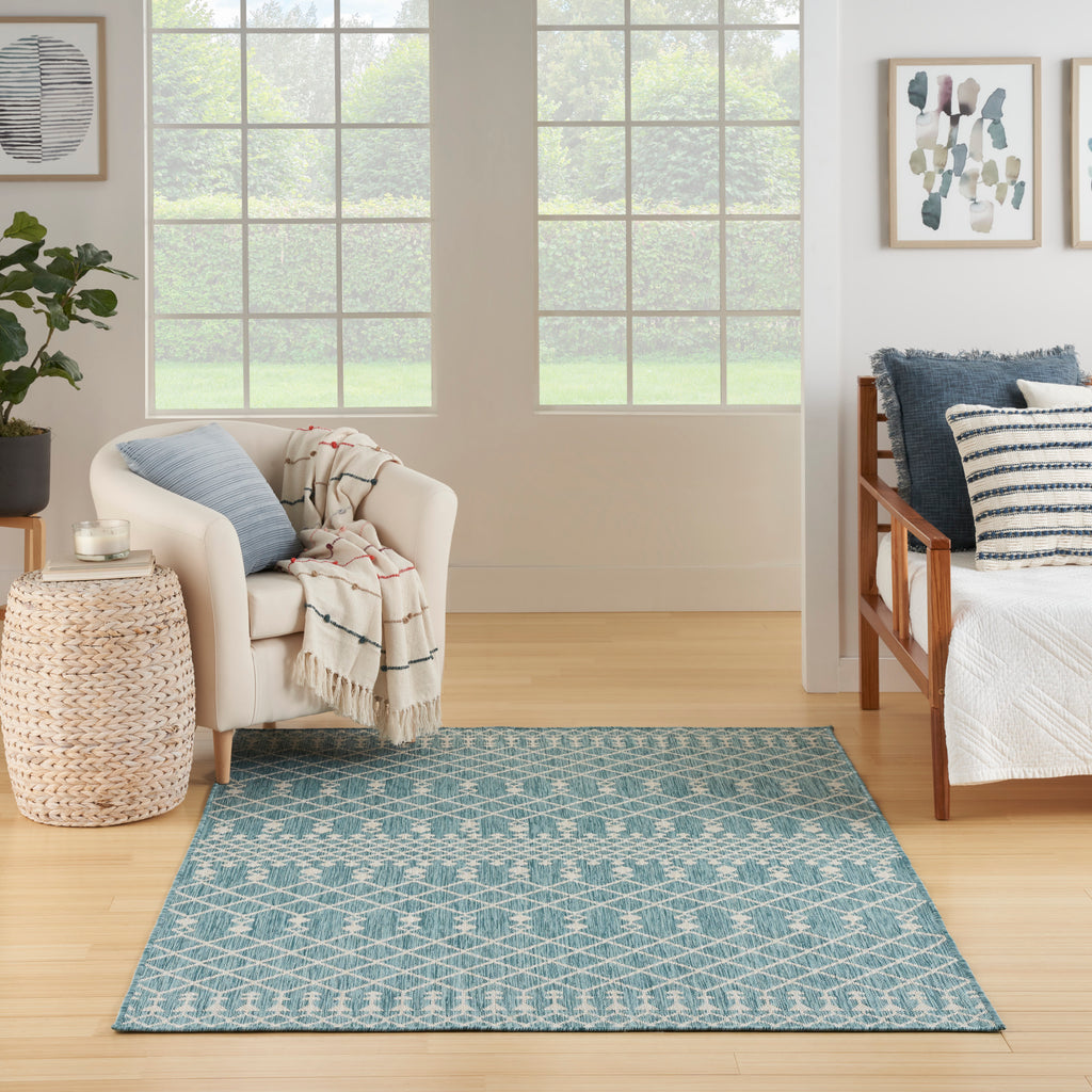nourison positano pos02 aqua rug