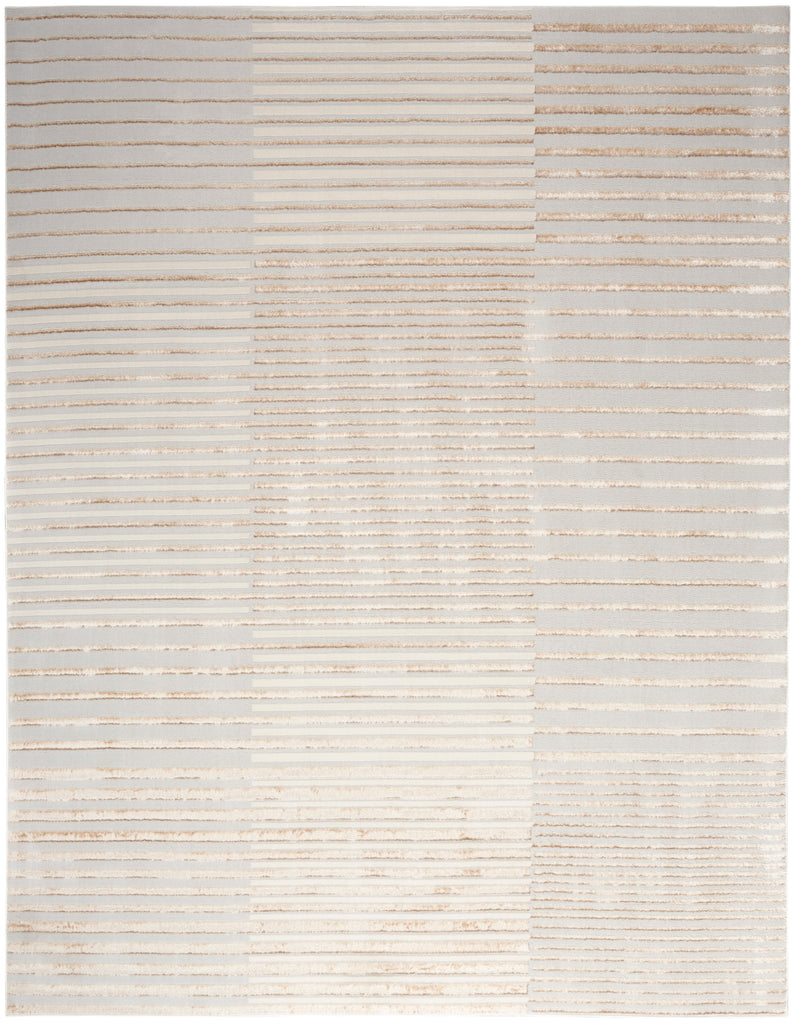 nourison brushstrokes bsk04 beige silver rug
