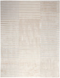 nourison brushstrokes bsk04 beige silver rug