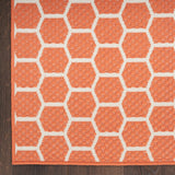 nourison twist reversible tws01 coral rug