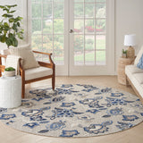 nourison aloha alh31 blue grey rug