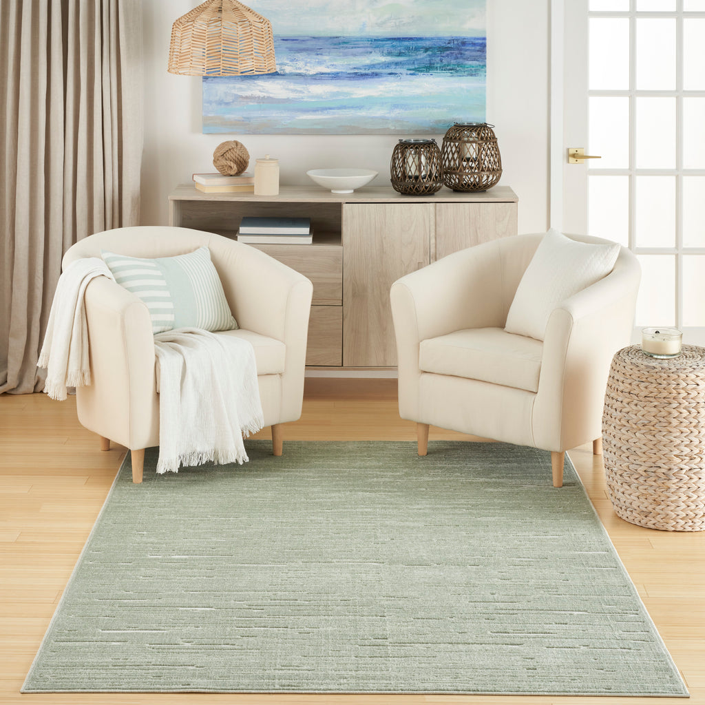 nourison care free caf04 green rug