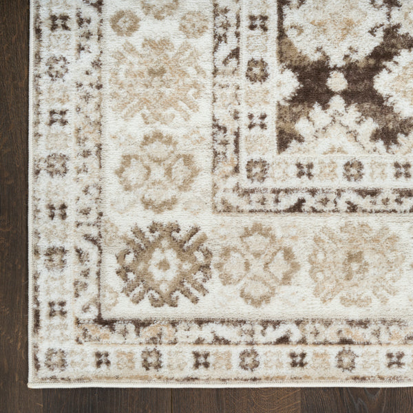nourison dekor dek02 ivory brown rug
