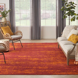nourison nourison essentials nre03 red rug