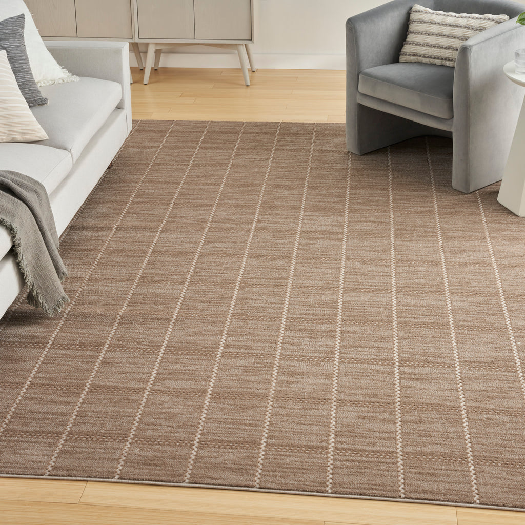 nourison serenity home srh05 mocha ivory rug