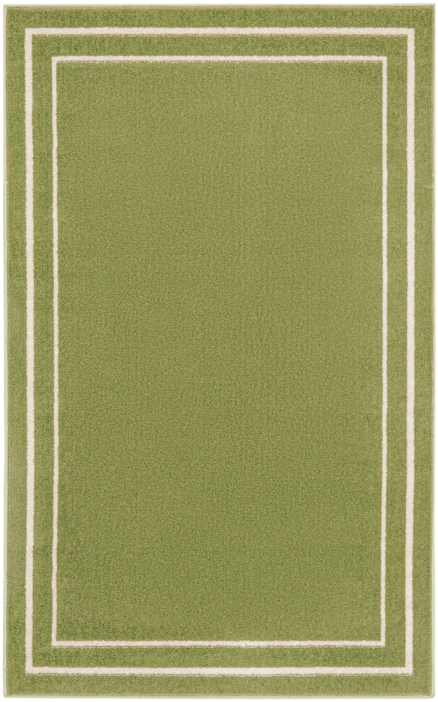 nourison nourison essentials nre02 green ivory rug