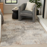 nourison sustainable trends sut04 beige grey rug
