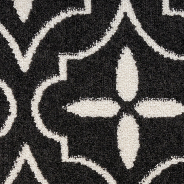 nourison nourison essentials nre04 black ivory rug