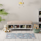 nourison astra machine washable asw18 blue multicolor rug