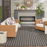 nourison twist reversible tws01 black rug