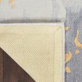 nourison prismatic prs28 grey gold rug