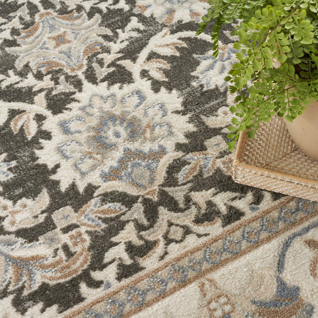 nourison serenity home srh02 ivory grey blue rug