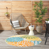 nourison aloha alh05 turquoise multicolor rug